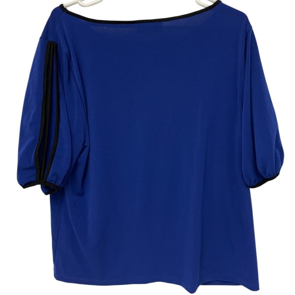7th Avenue Design Studio New York & Company Top Womens Blue XL Pullover Career - Picture 2 of 9